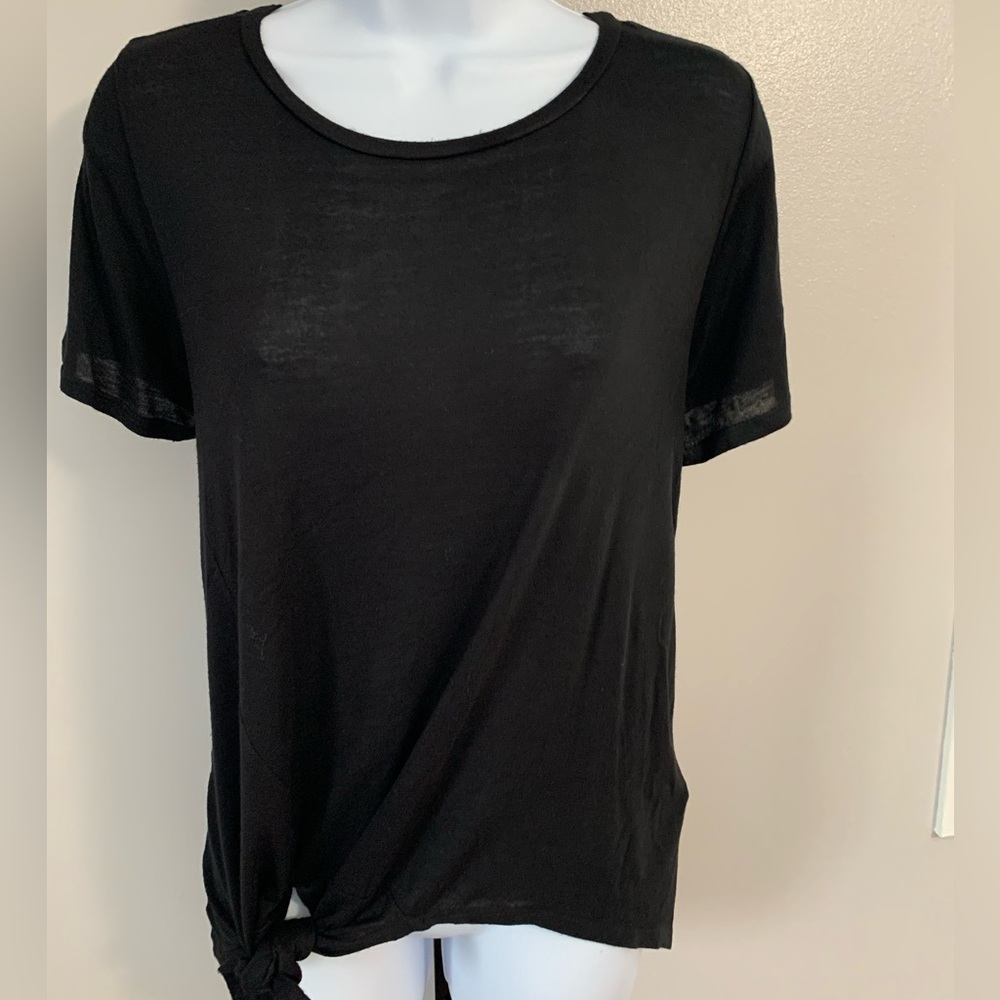 LUXE Super Soft Tie Hem, Stitch  Detail Tee